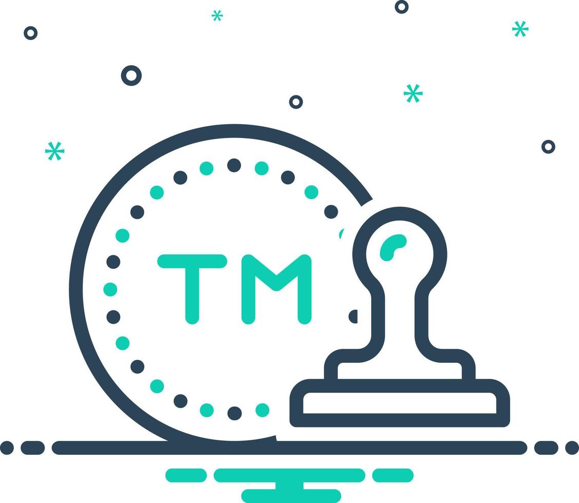 mix icon for trademark vector