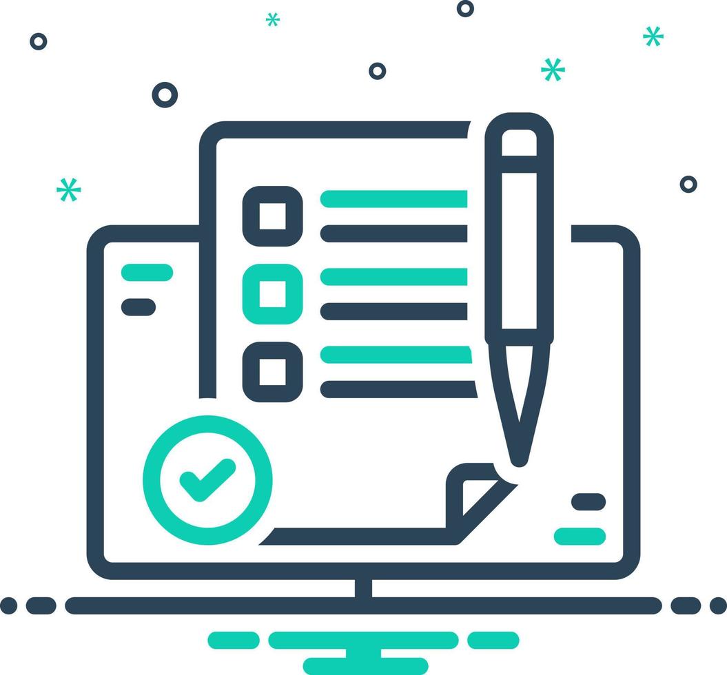 mix icon for summary vector