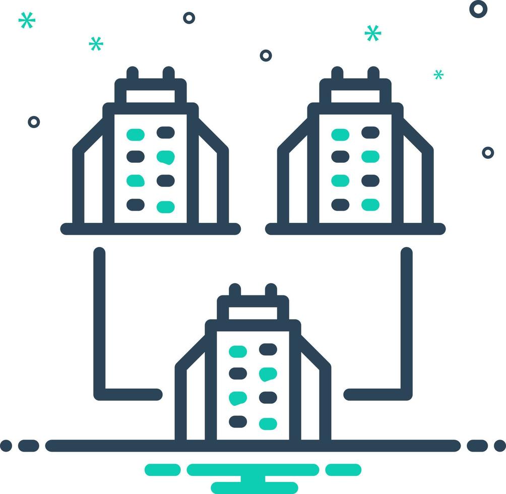 mix icon for entities vector