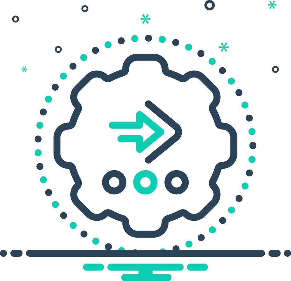 mix icon for continued vector