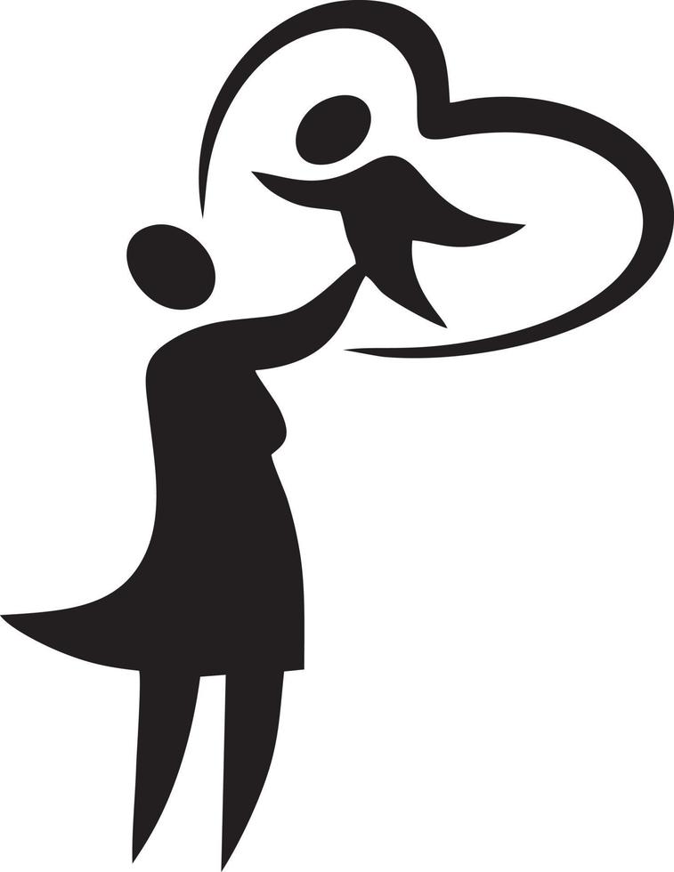 Love icon symbol vector image. Illustration of the valentine day symbol. EPS 10