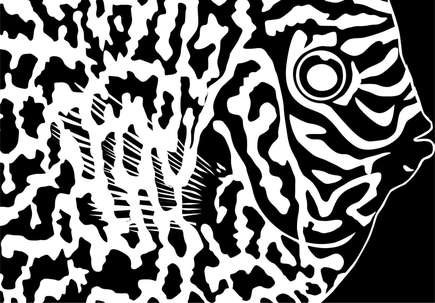 Artistic Motifs Pattern Inspired by Symphysodon or Discus Fish Skin, for decoration, ornate, background, website, wallpaper, fashion, interior, cover, animal print, or graphic design element vector