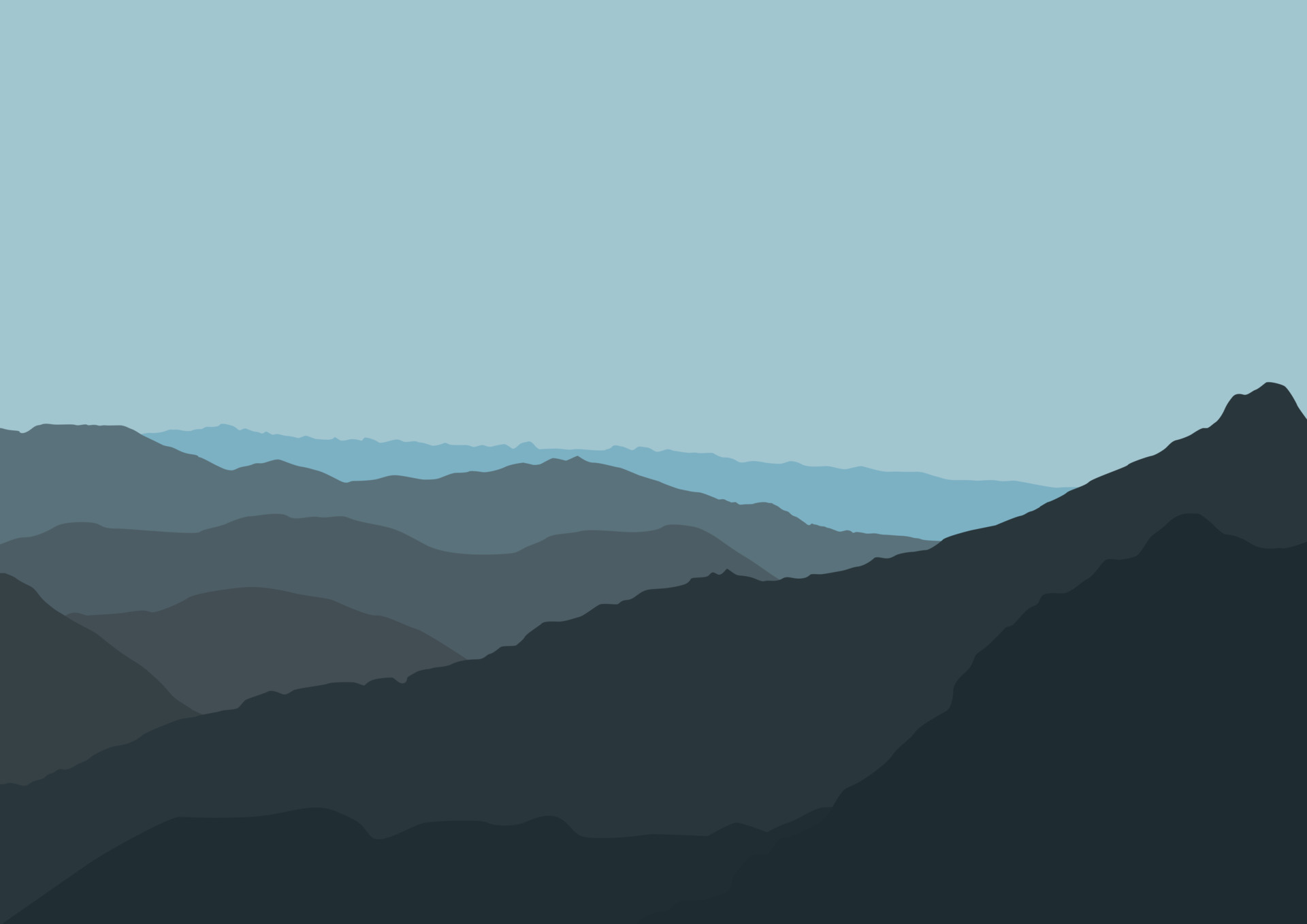 mountains landscape vector in nature with blue tone. 22422079 Vector