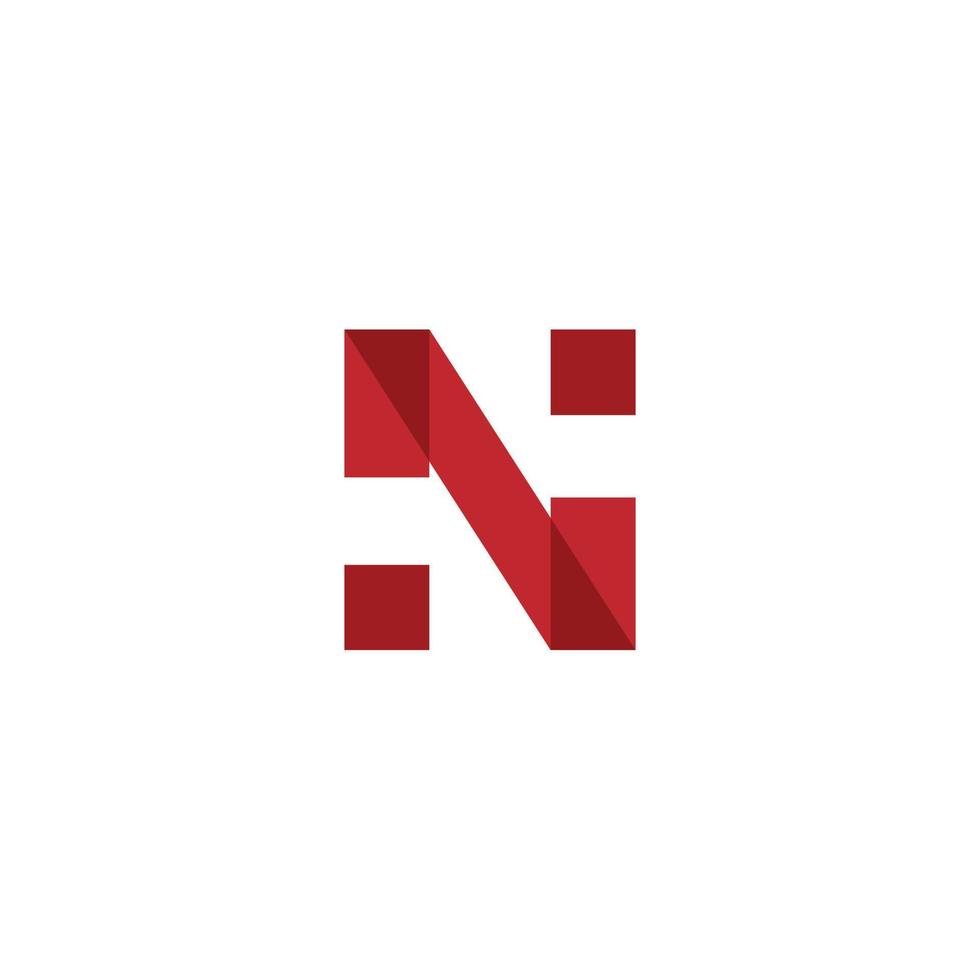 N logo design symbol vector