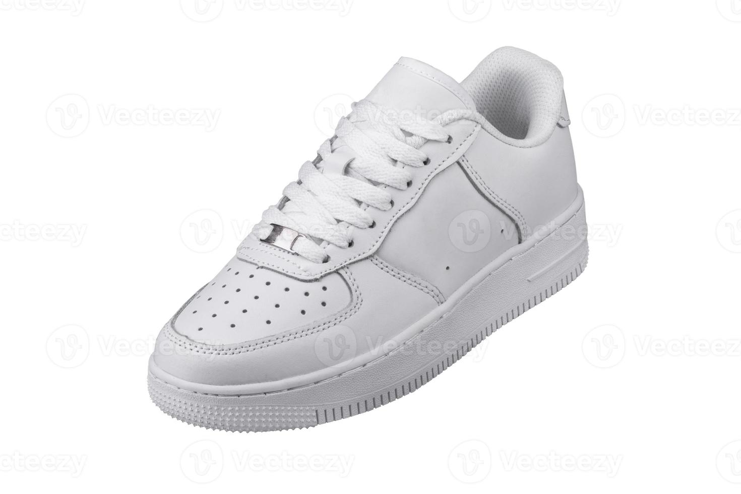 White sneaker on a white background.Sports shoes. photo