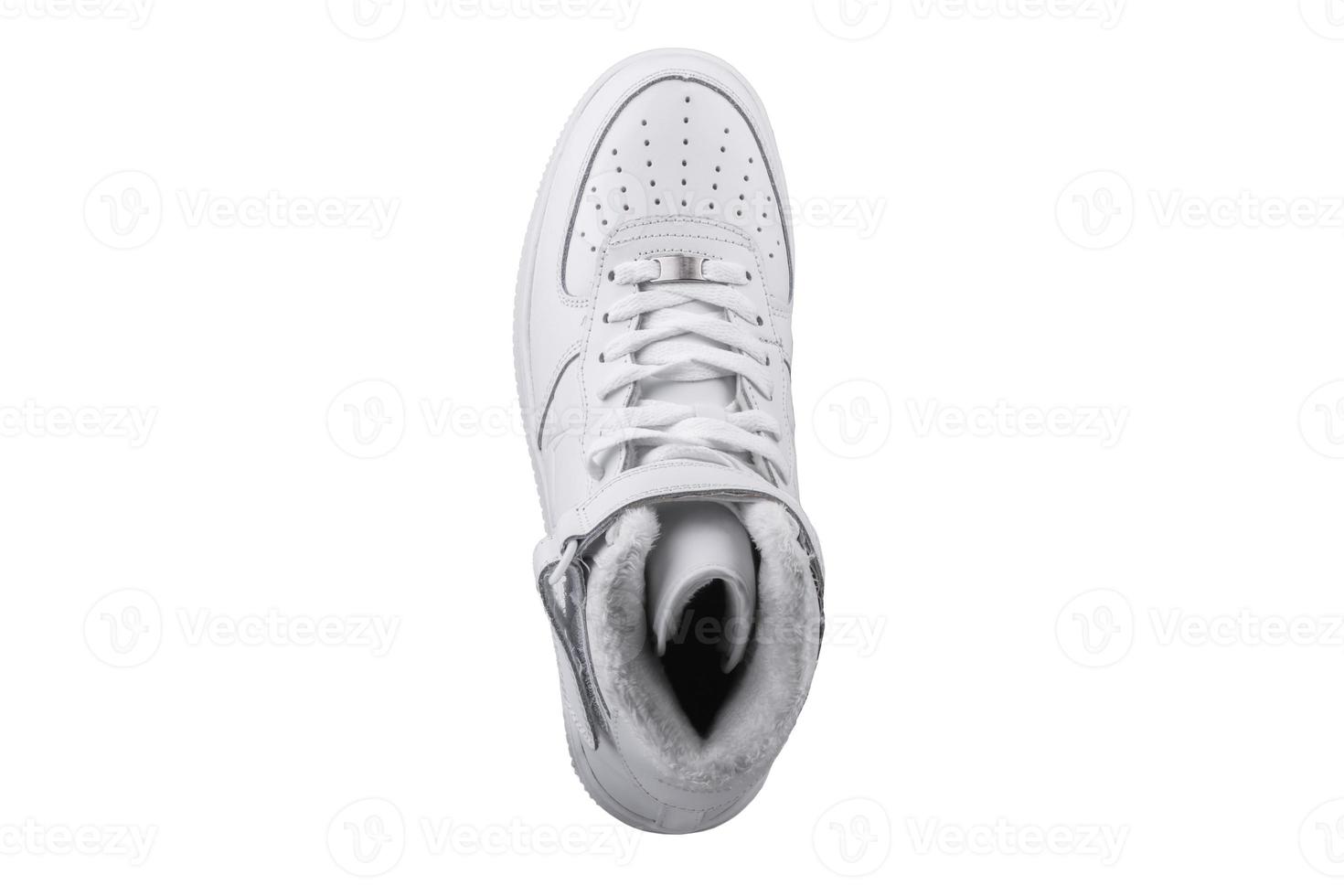 White sneaker on a white background.Sports shoes. photo
