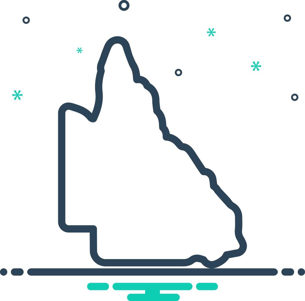 mix icon for queensland vector