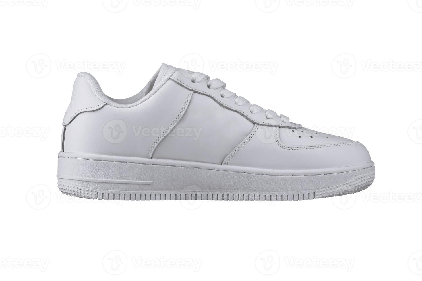 White sneaker on a white background.Sports shoes. photo