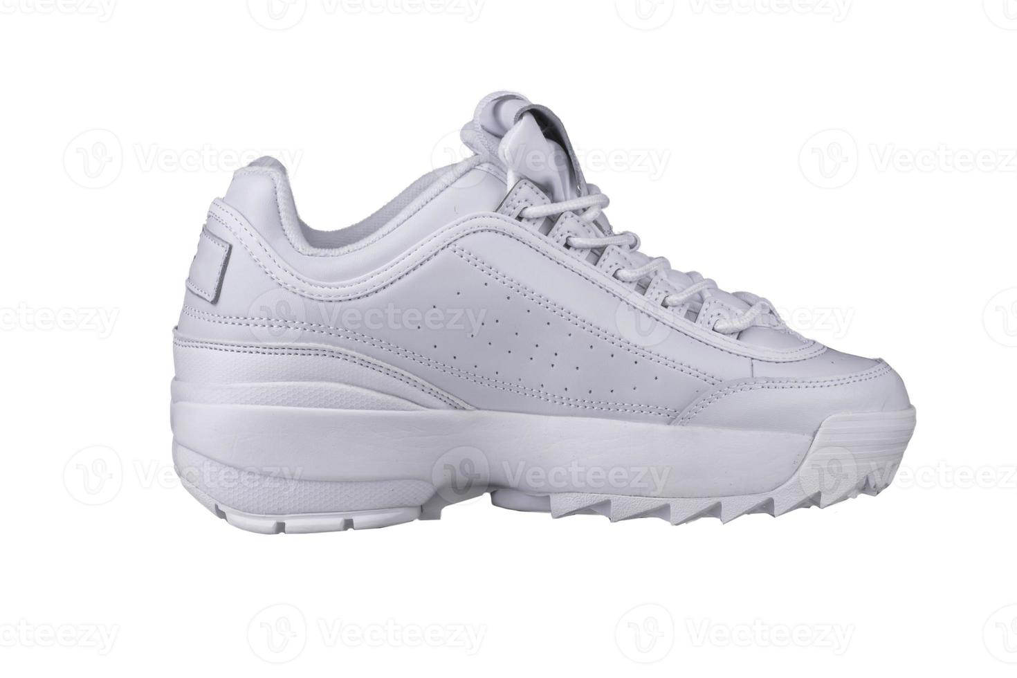 White sneaker on a white background.Sports shoes. photo