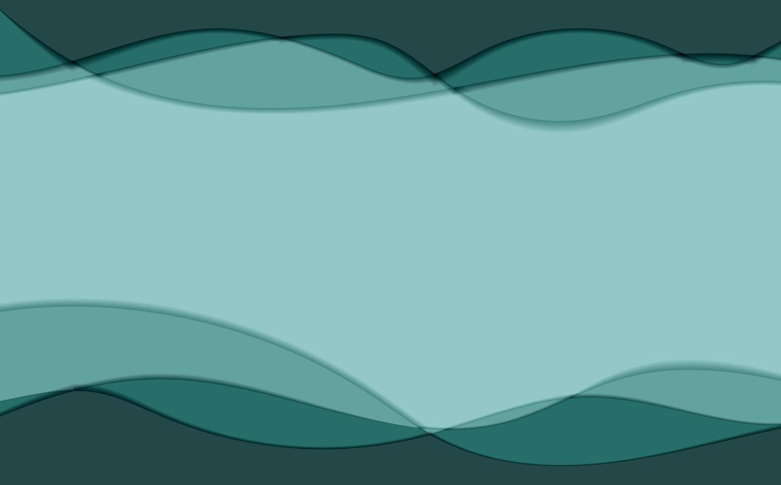 resumen mar ondas. náutico antecedentes en papel cortar estilo. marina fondo de pantalla. 3d fondo de pantalla con cortar fuera ondas. azul color capas con suave sombra corte de papel Arte. origami geométrico formas vector
