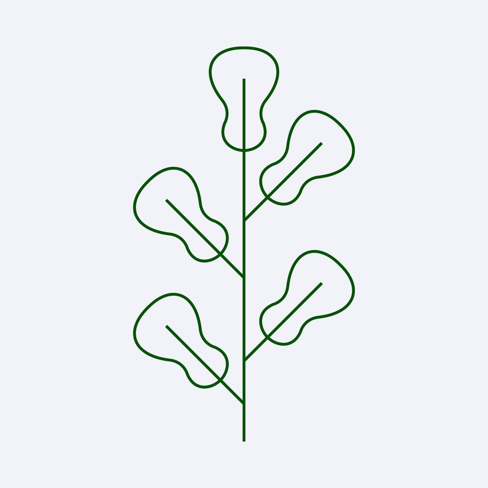 fresh green leaf design vector