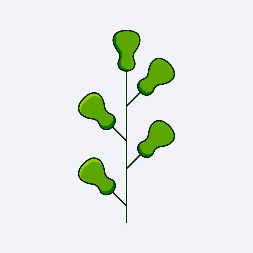 fresh green leaf design vector