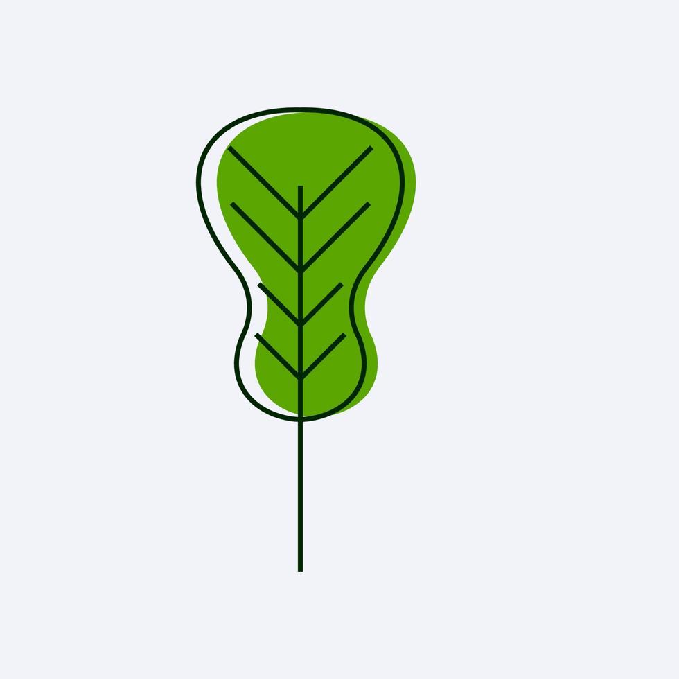 fresh green leaf design vector