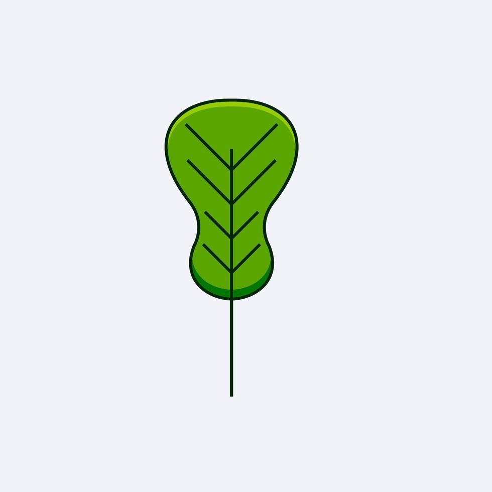 fresh green leaf design vector