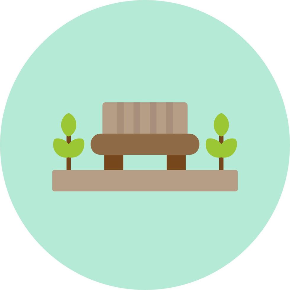 Park Bench Vector Icon
