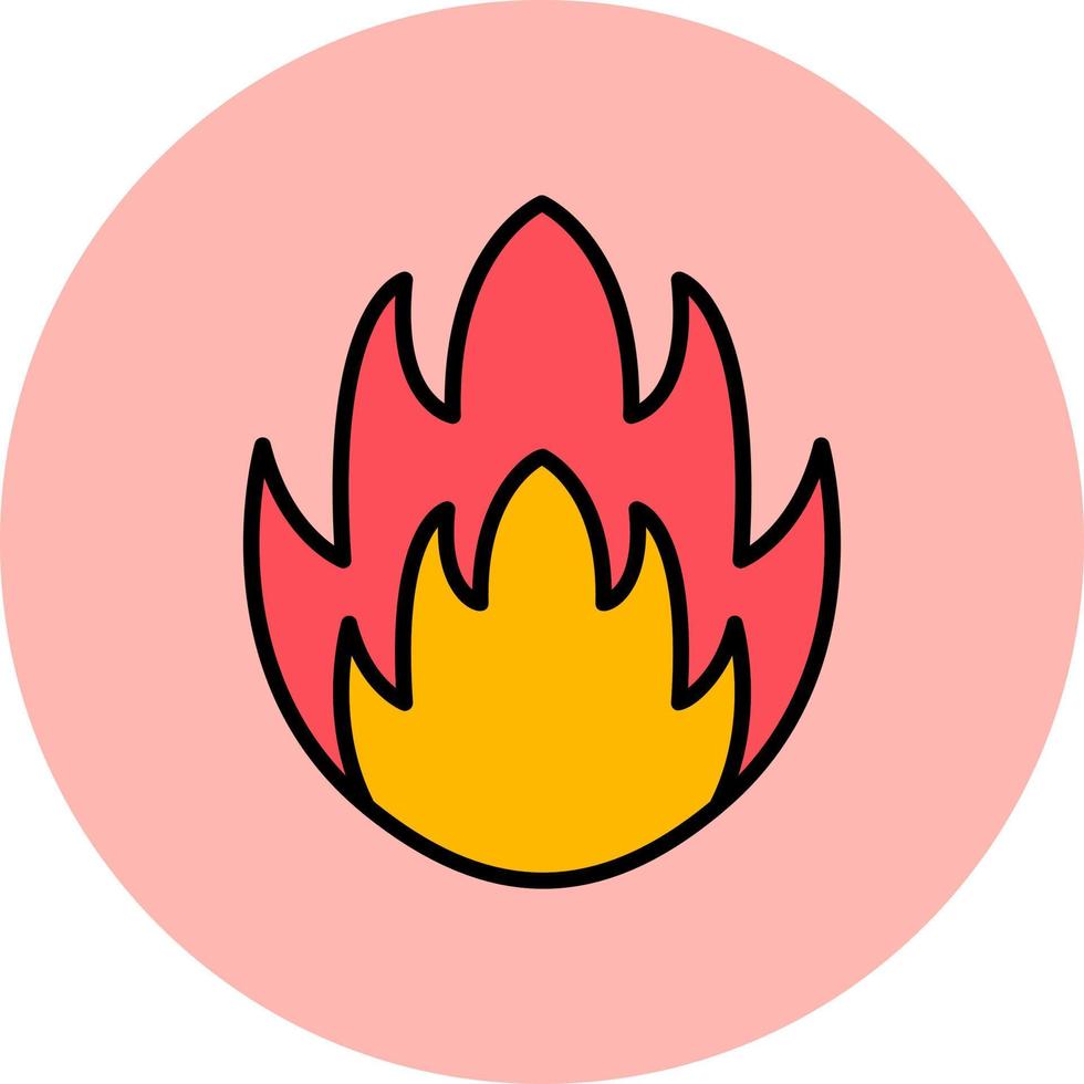 icono de vector de fuego