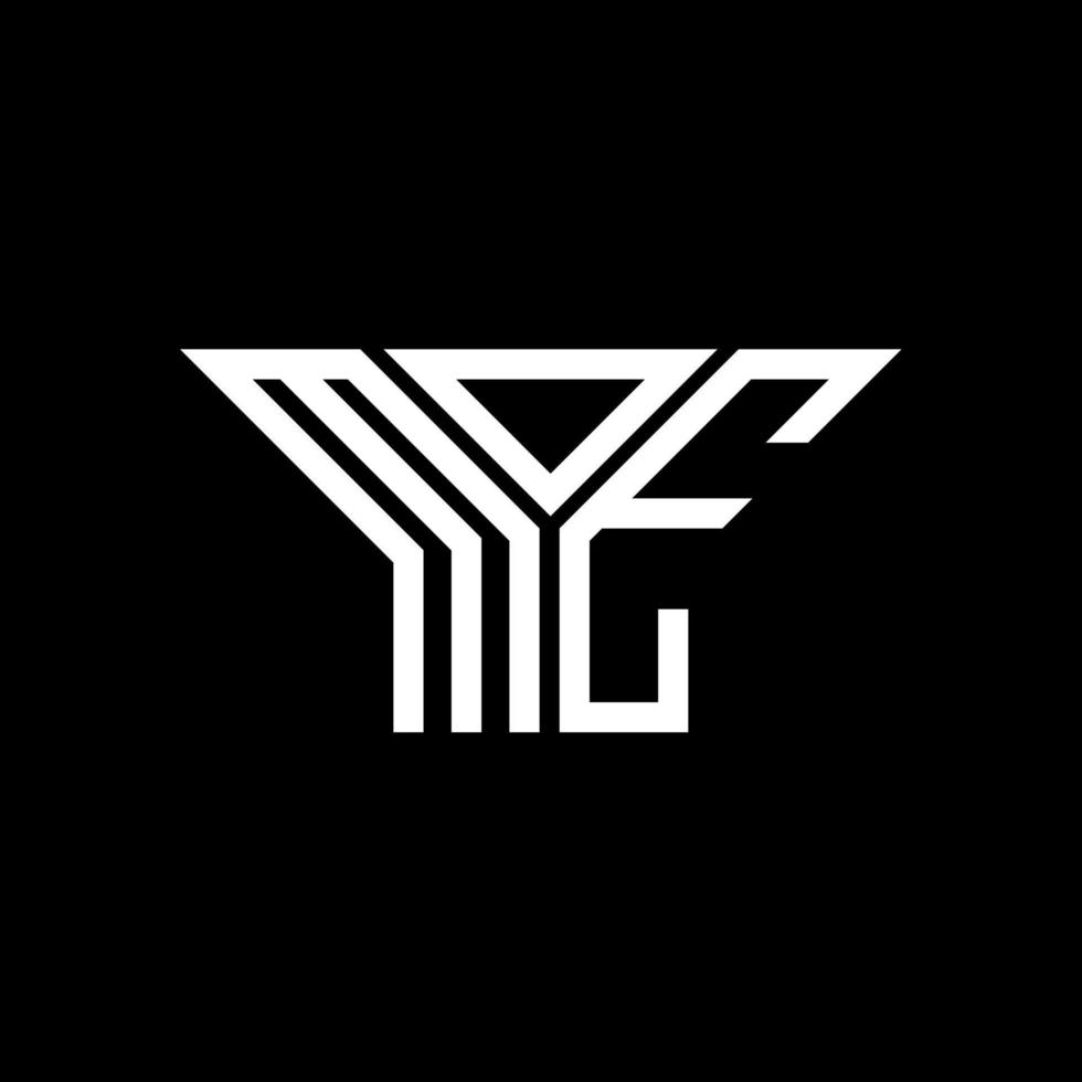 diseño creativo del logotipo de la letra moe con gráfico vectorial, logotipo simple y moderno de moe. vector