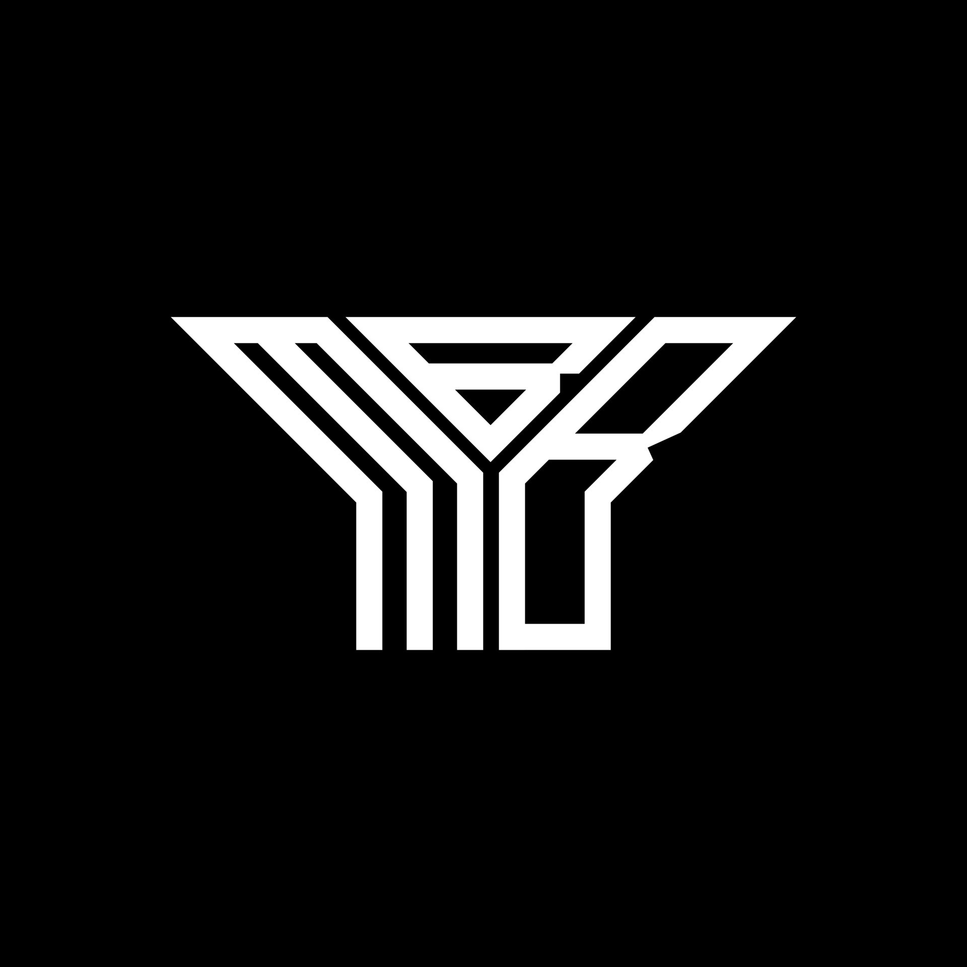 diseño creativo del logotipo de la letra mbb con gráfico vectorial ...