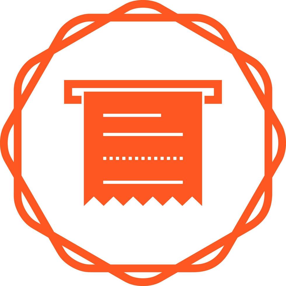Atm Receipt Vector Icon