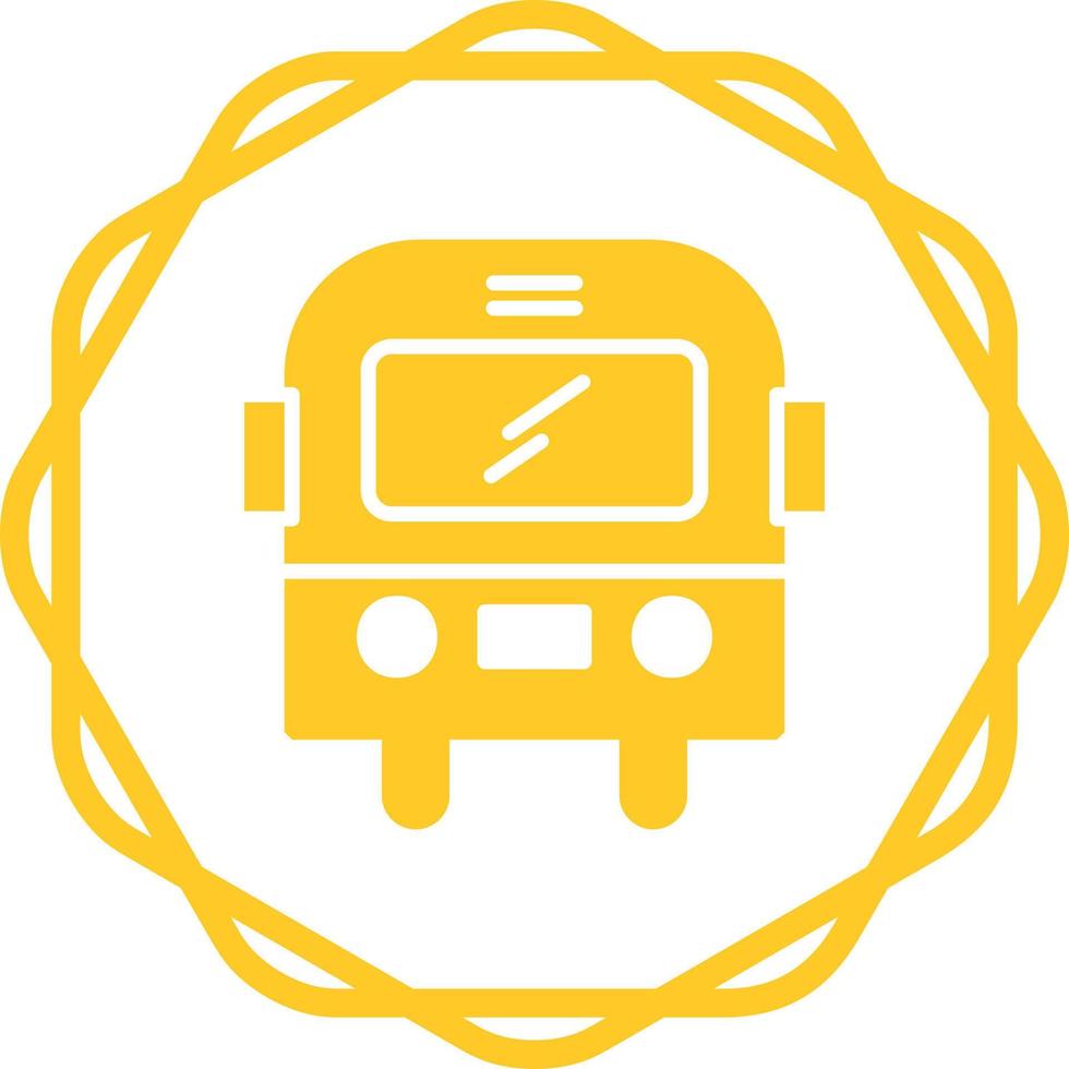 icono de vector de autobús escolar