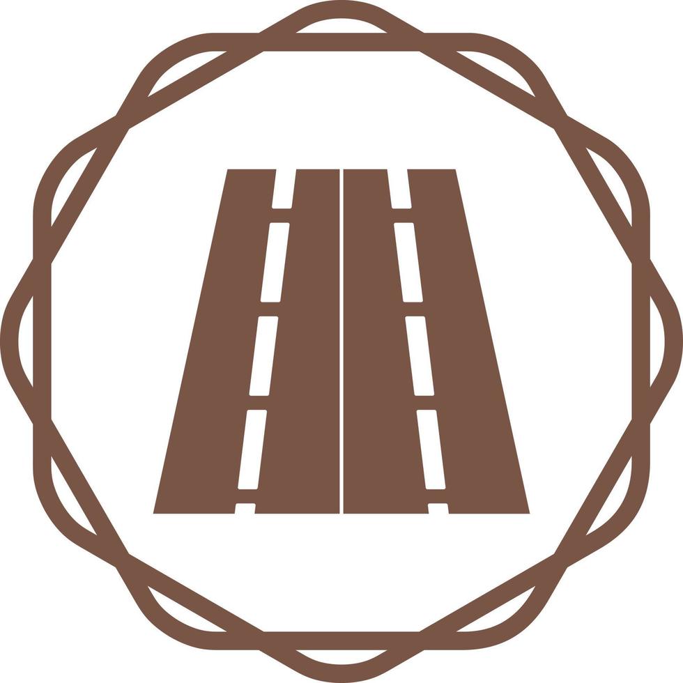Two Way Road Vector Icon