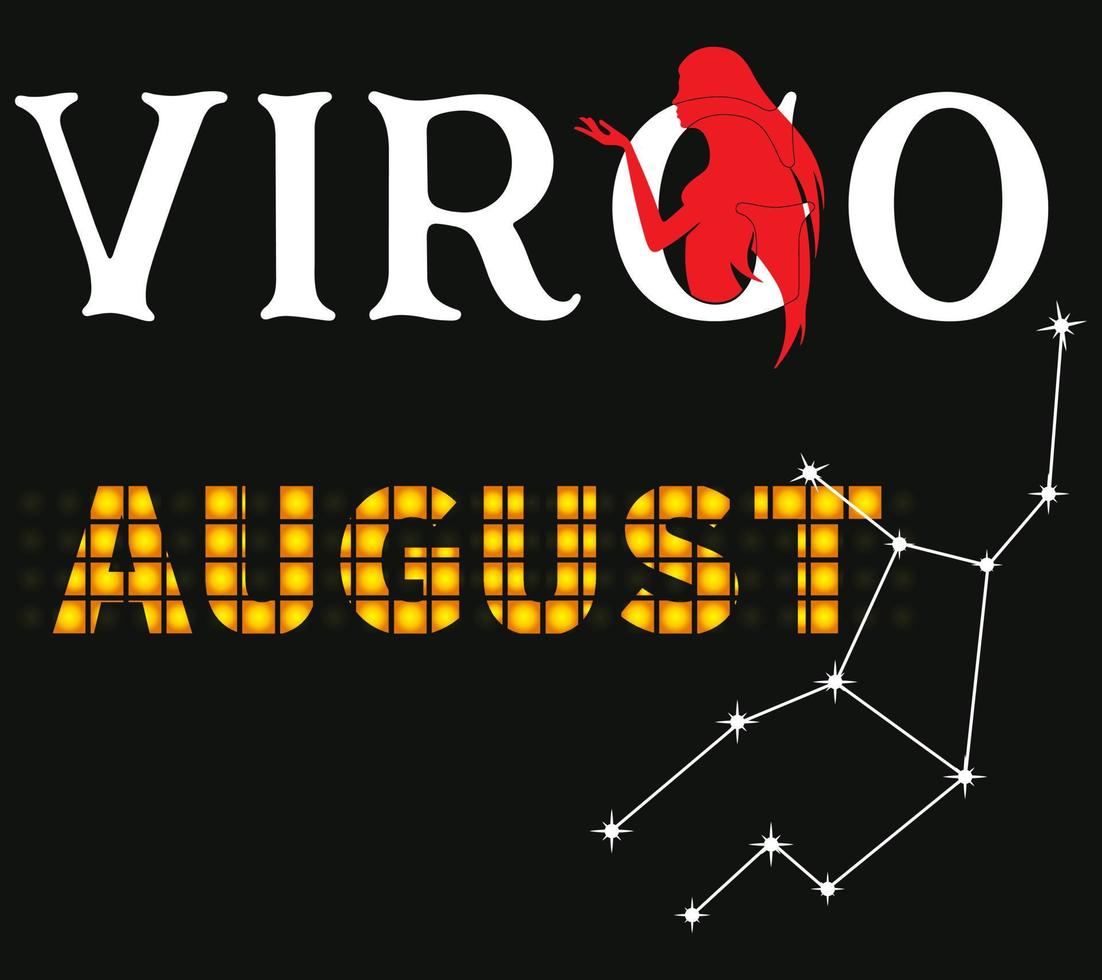 Virgo agosto camisa, zodíaco Virgo vector