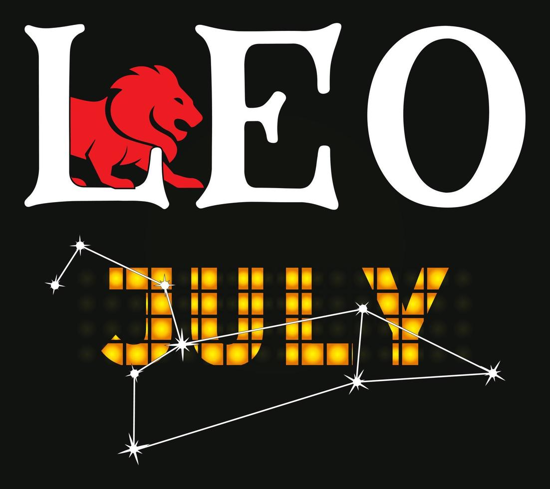 Leo July Shirt, Zodiac Leo 22424203 Vector Art at Vecteezy