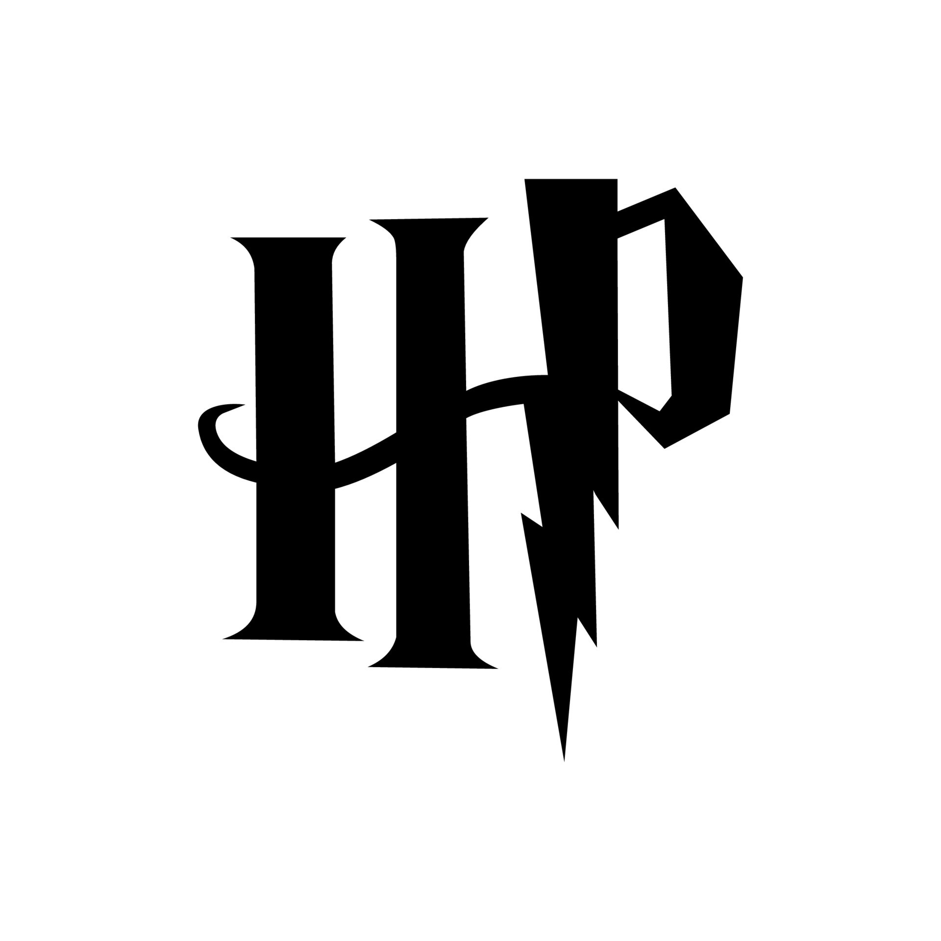 harry potter logo vector 22424551 Vector en Vecteezy