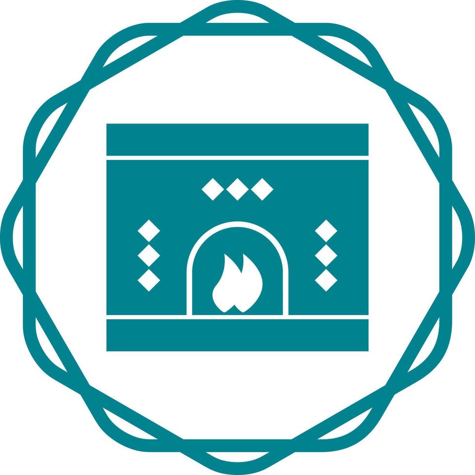 Fireplace Vector Icon