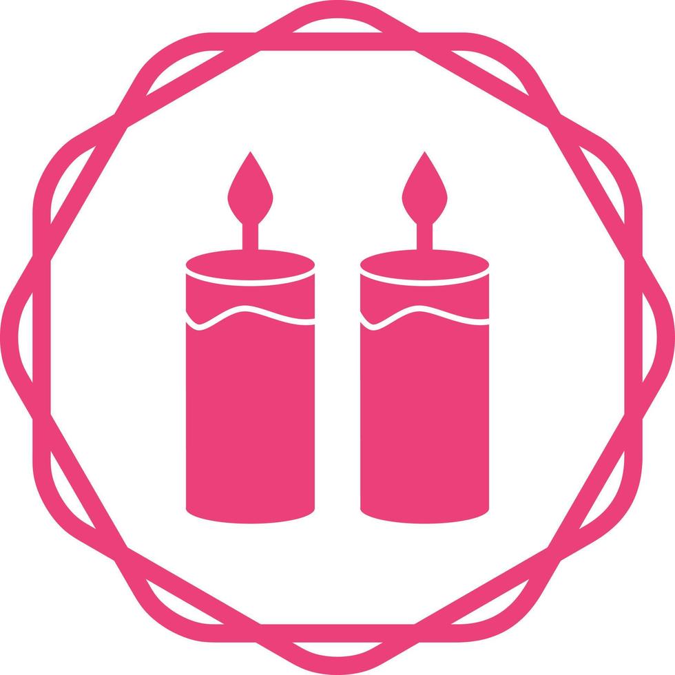 Two Candles Vector Icon