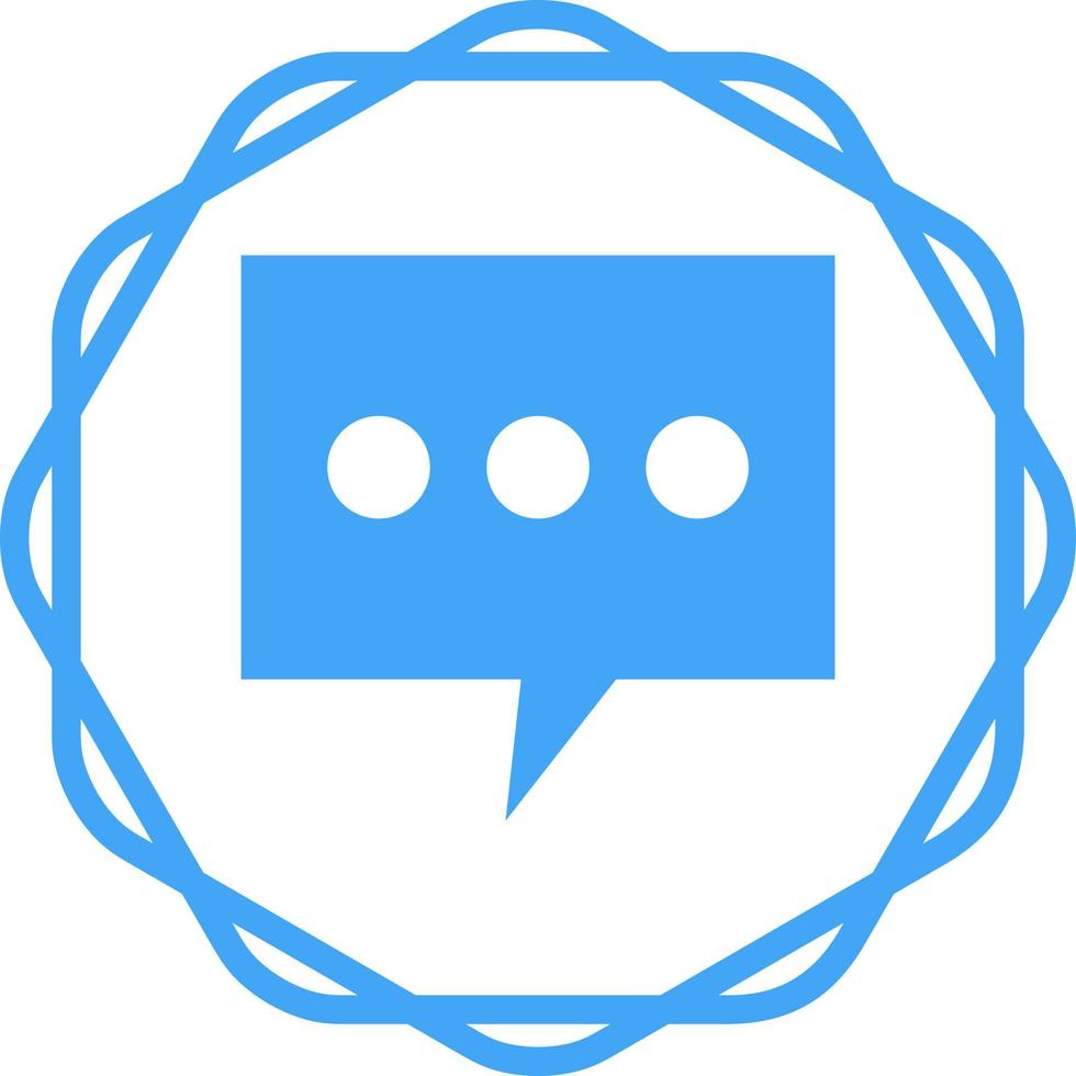 Single Message Bubble Vector Icon