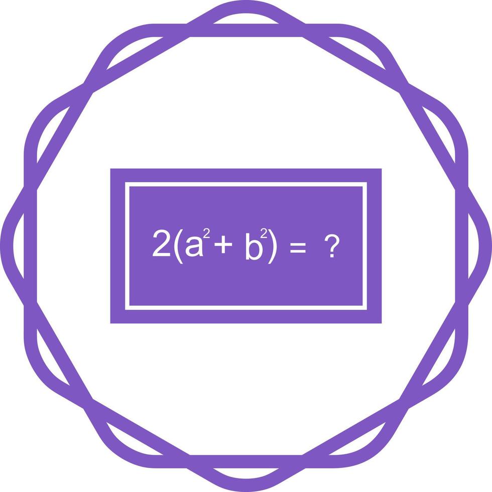 Solving Formula Vector Icon