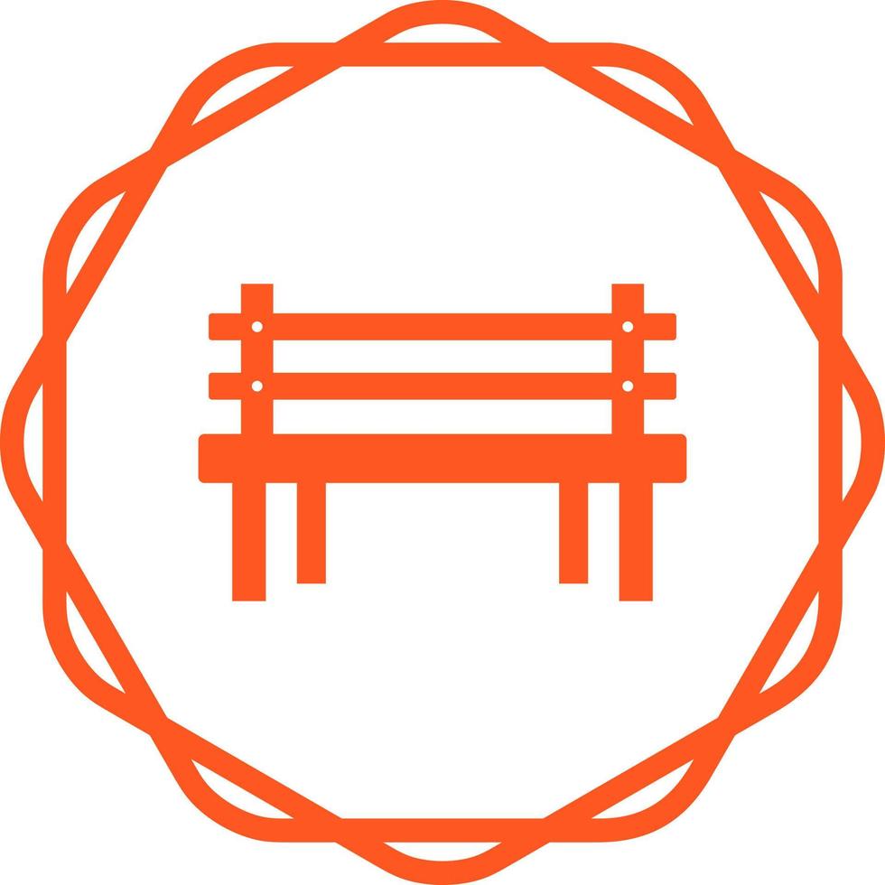 Wooden Bench Vector Icon