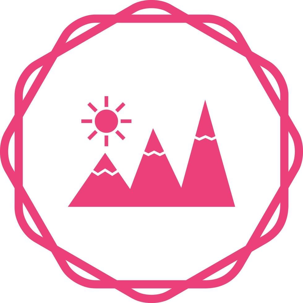 Mountains Vector Icon