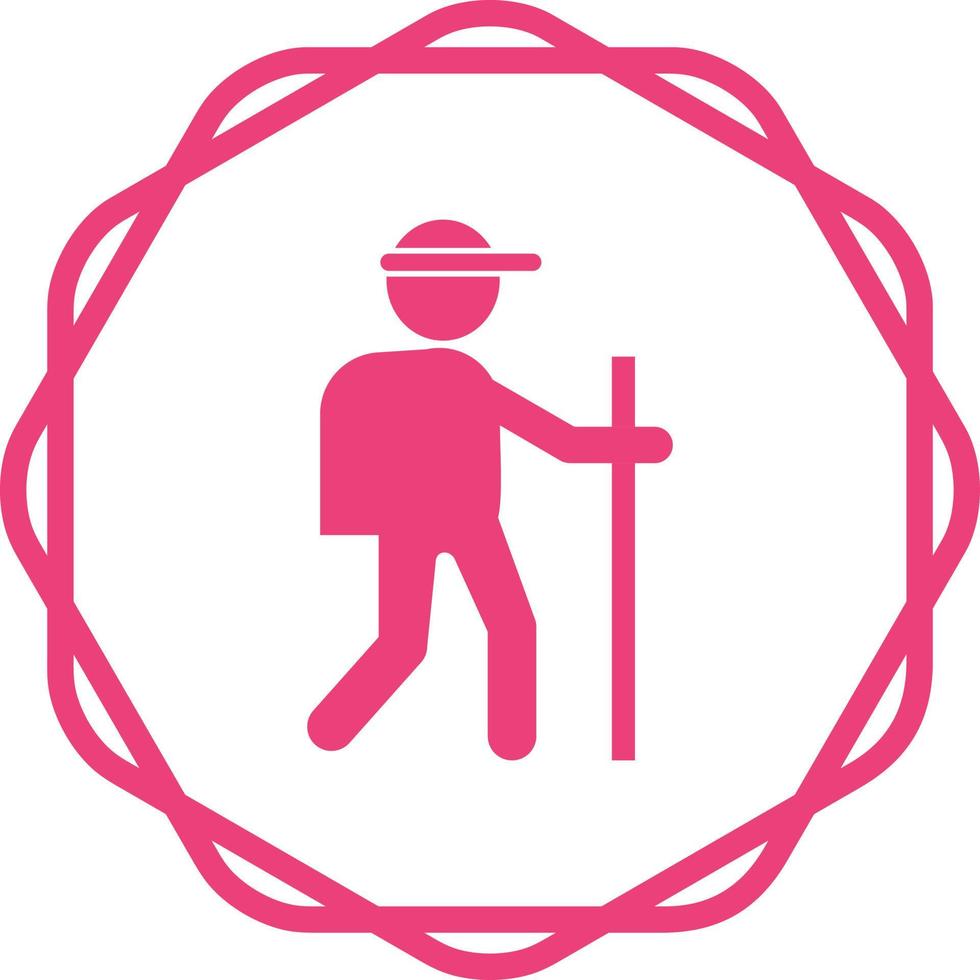 Trekking Vector Icon