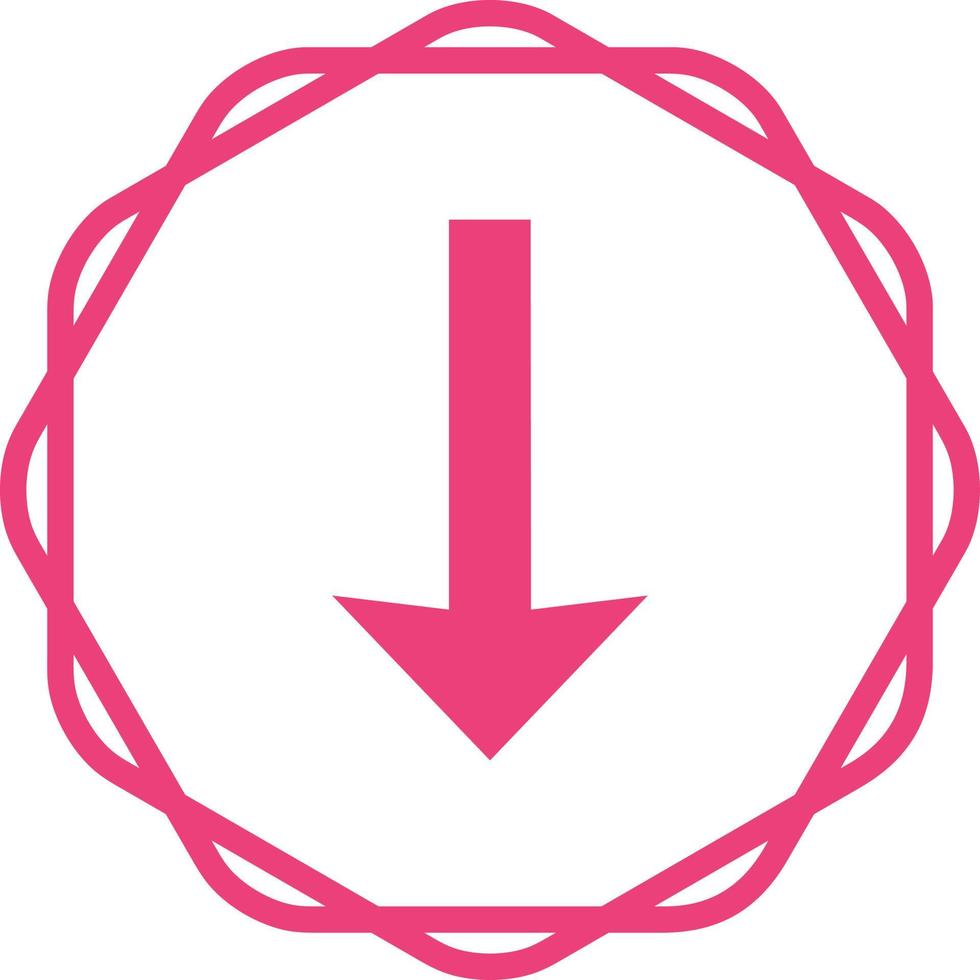 Down Vector Icon
