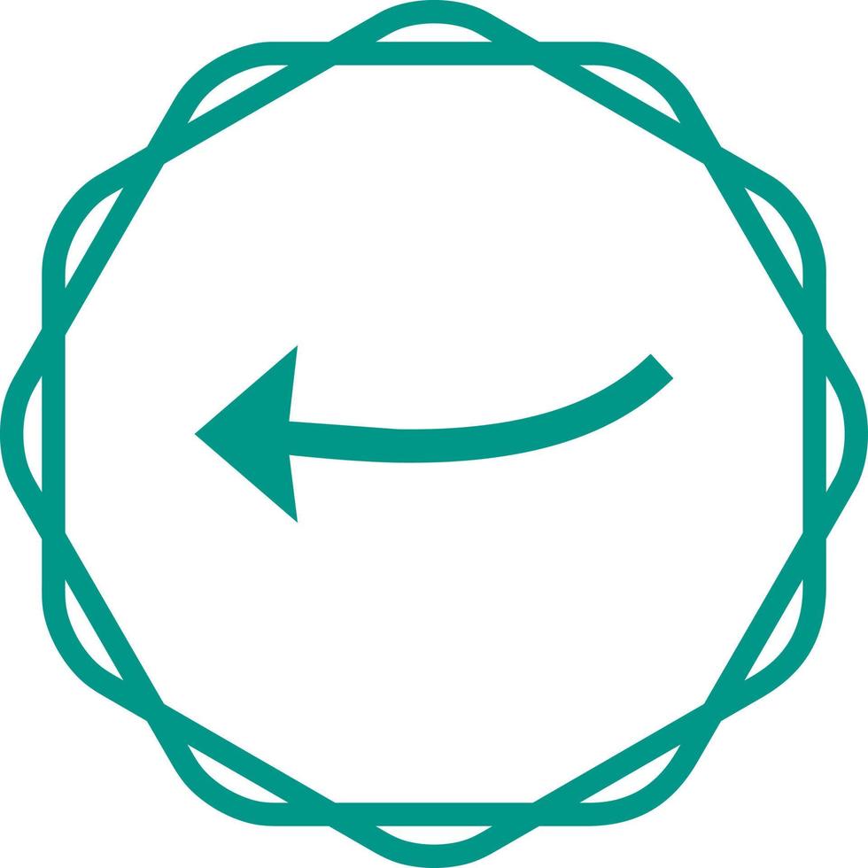 Arrow Pointing Left Vector Icon