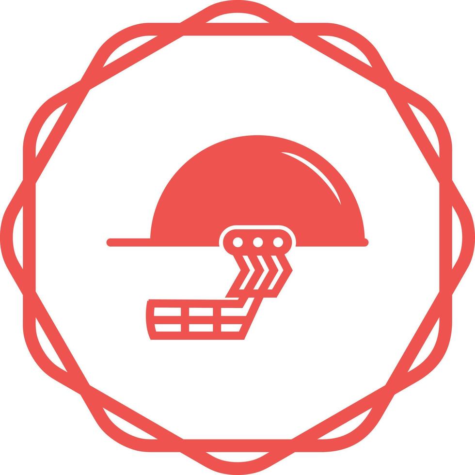 Cricket Helmet Vector Icon