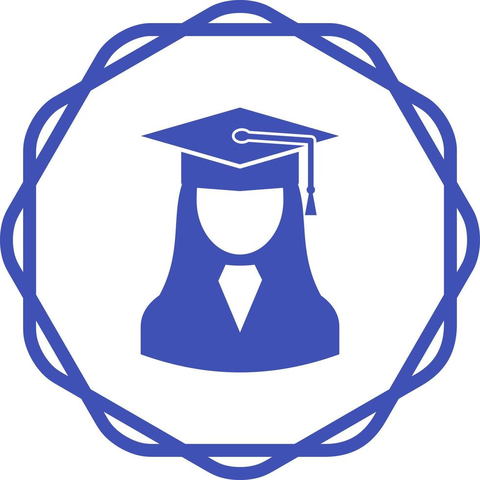 Female Student Vector Icon