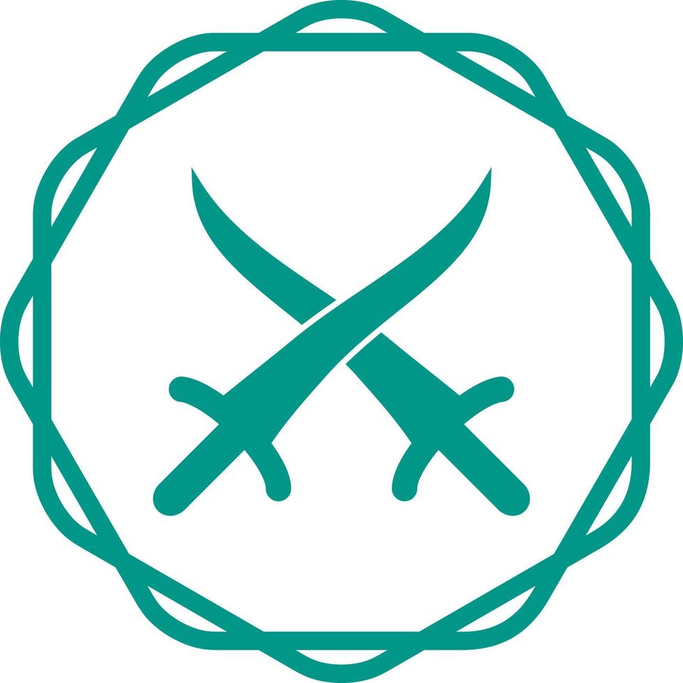 Sword Fighting Vector Icon