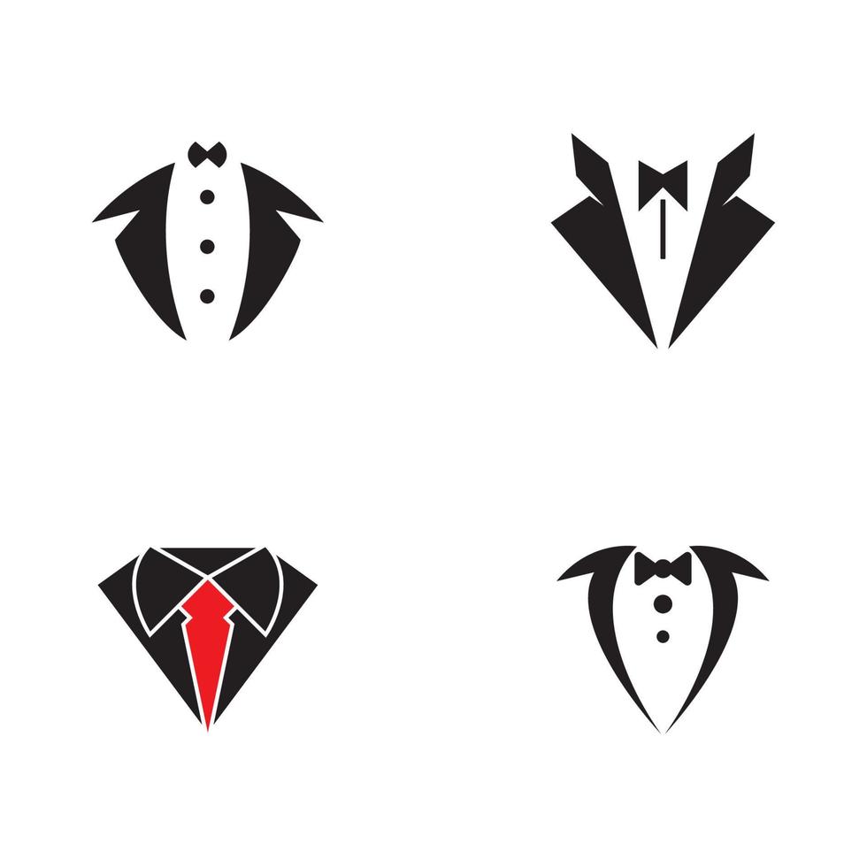 Tuxedo logo design vector