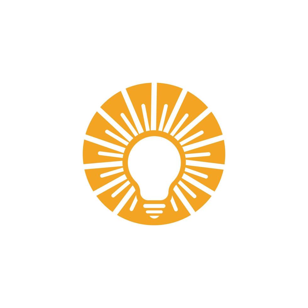 light bulb symbol icon vector