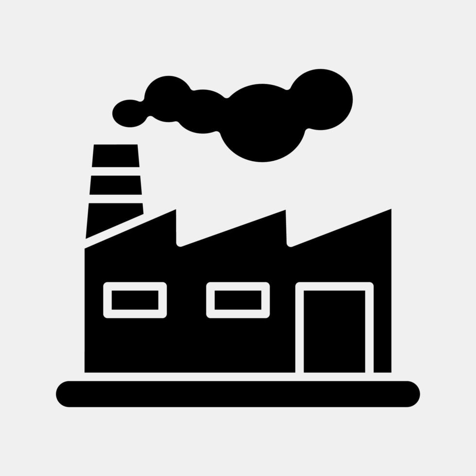 Icon factory. Building elements. Icons in glyph style. Good for prints, web, posters, logo, site plan, map, infographics, etc. vector