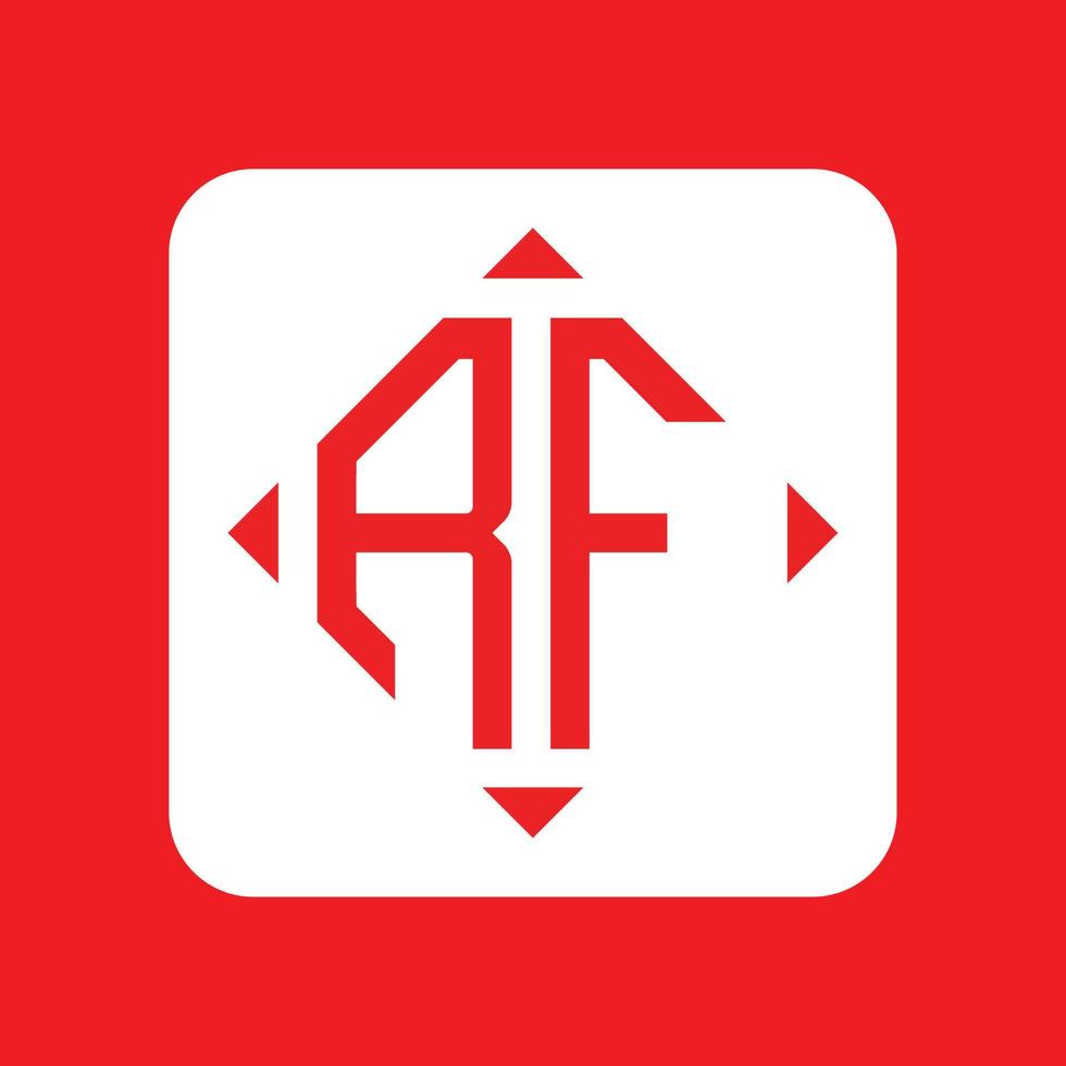 Creative simple Initial Monogram RF Logo Designs. vector