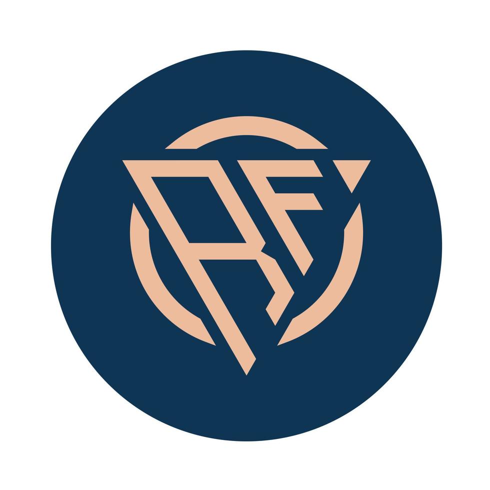 Creative simple Initial Monogram RF Logo Designs. vector