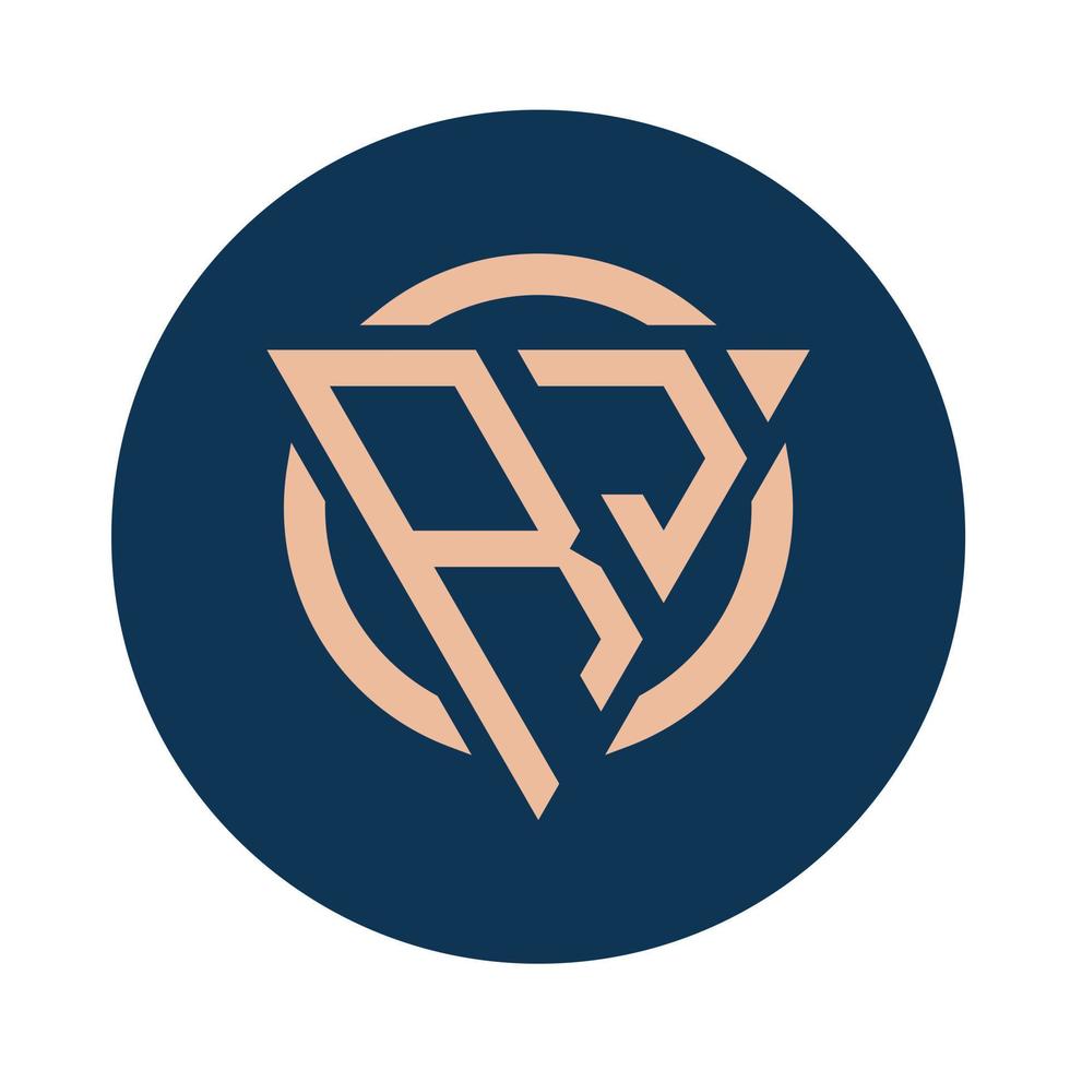 Creative simple Initial Monogram RJ Logo Designs. vector