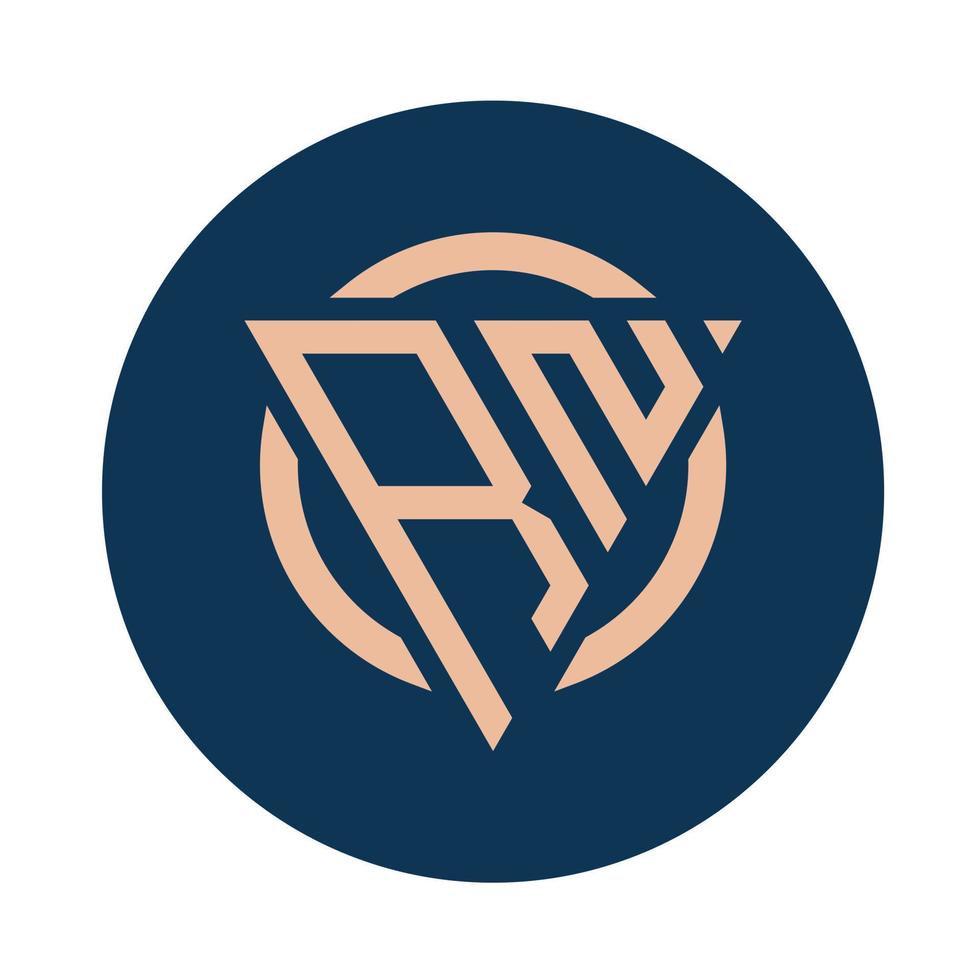 Creative simple Initial Monogram RN Logo Designs. vector