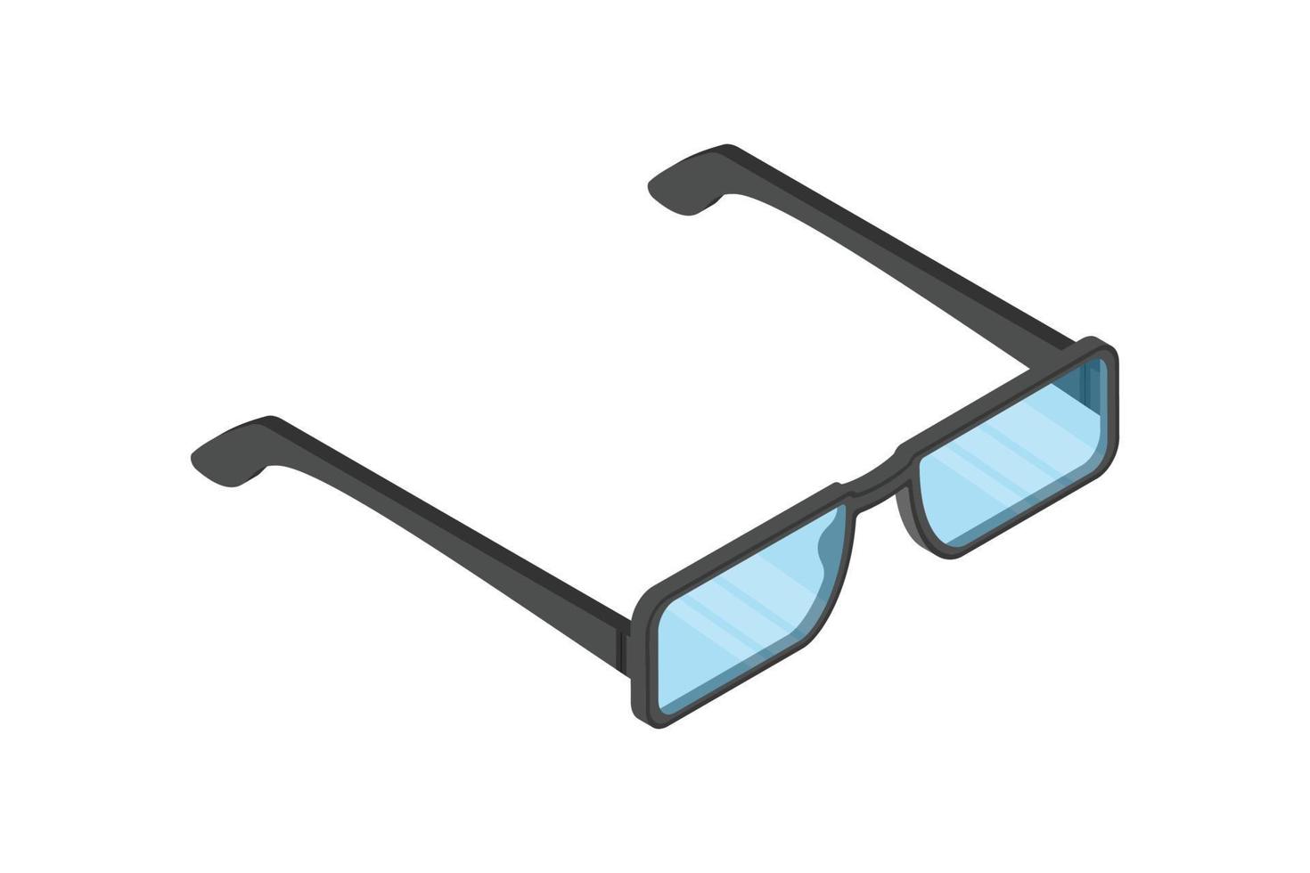 Isometric Glasses Icon vector