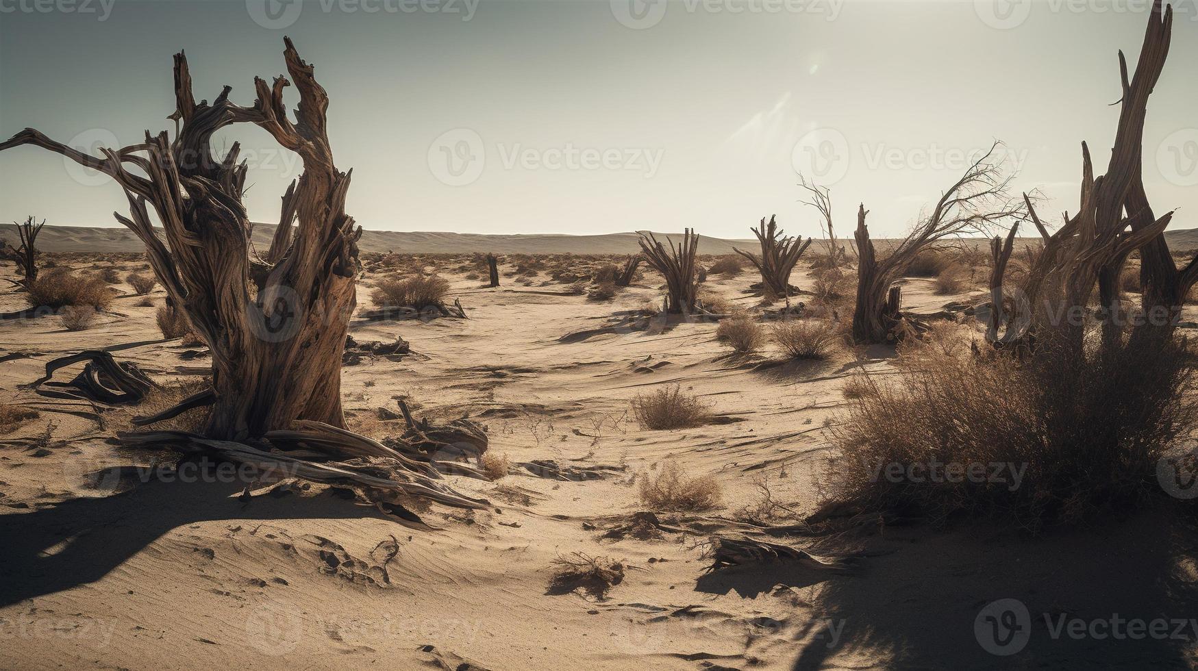 Dead trees in the Namib Desert, Namibia, Africa photo