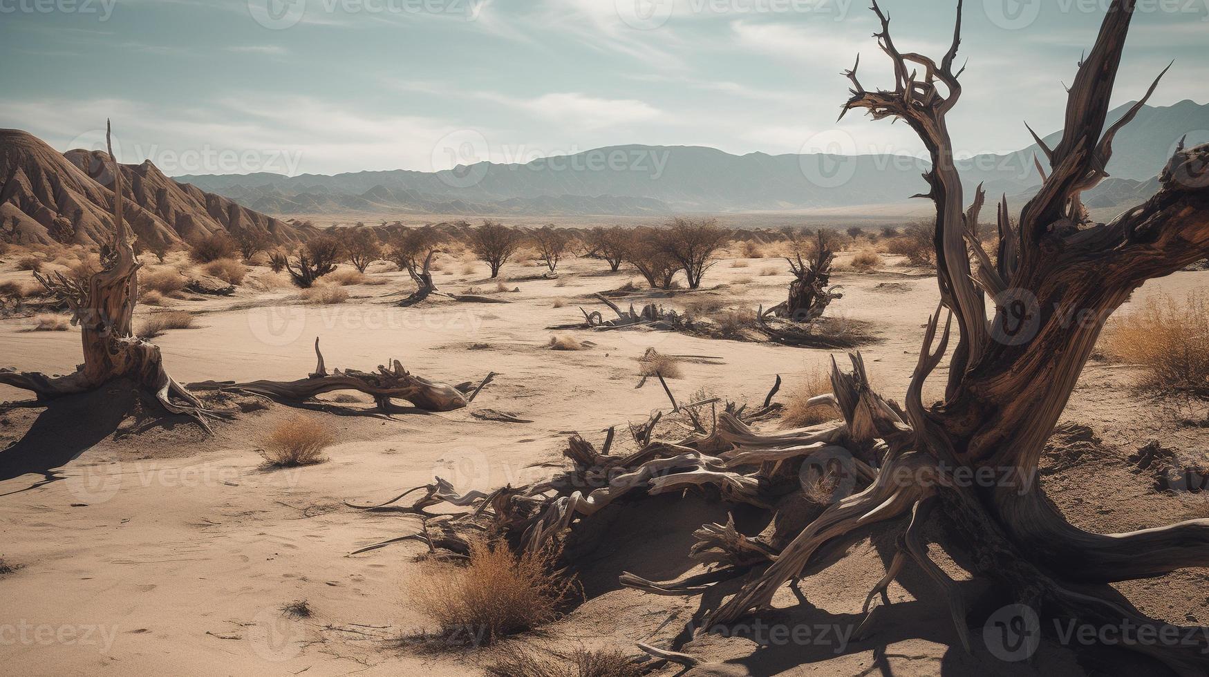 Dead trees in the Namib Desert, Namibia, Africa photo